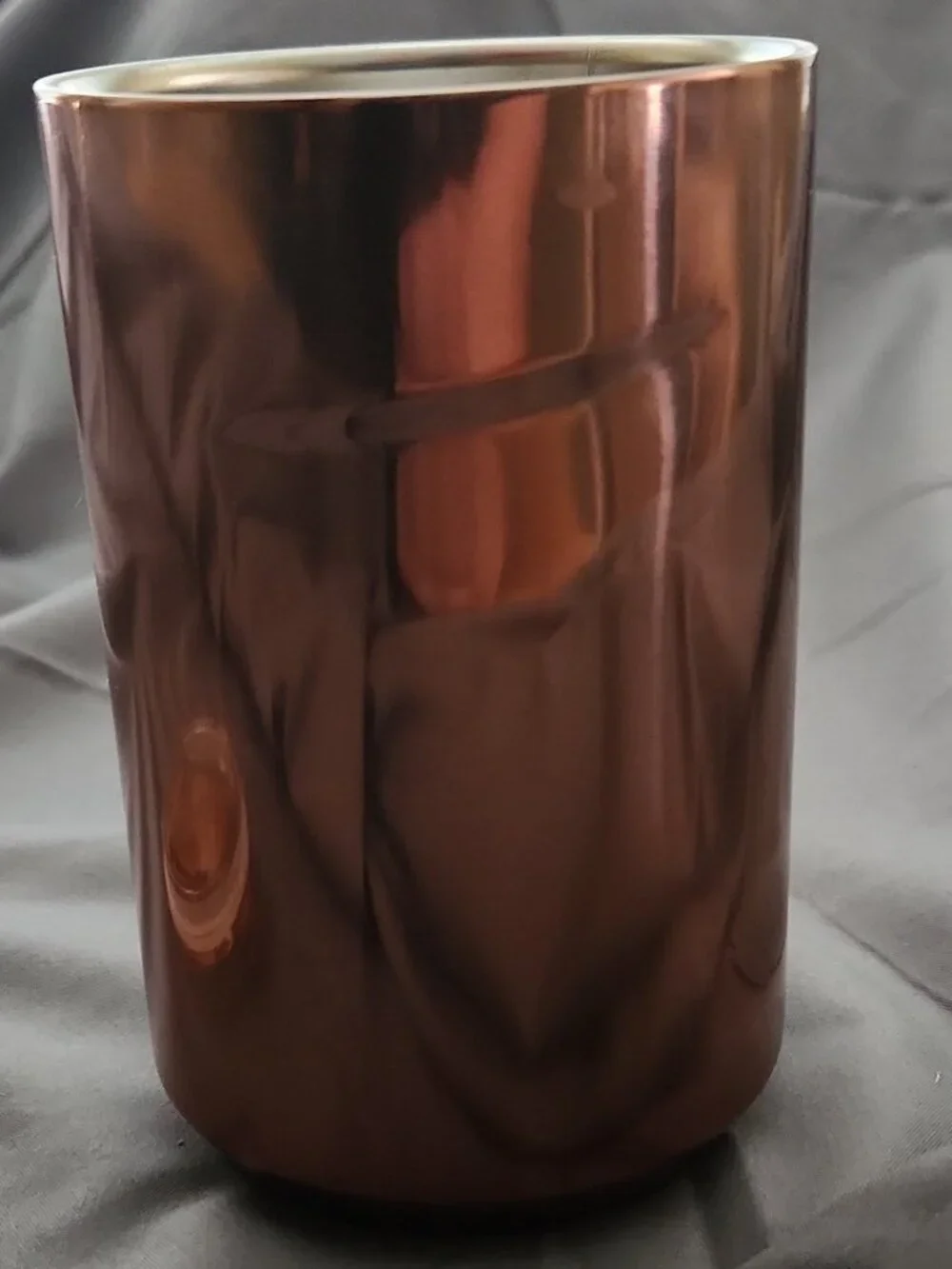 Starbucks Rose Gold Stainless Steel Tumbler 12 oz Travel Cup w Lid